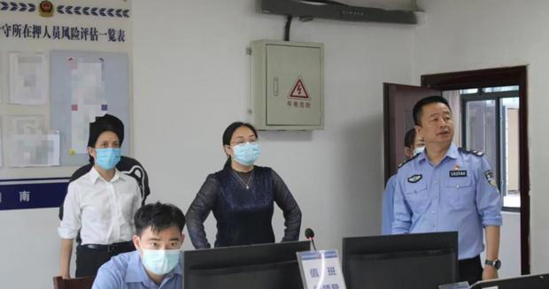 省检察院第五检察部赴桃源县看守所指导巡回检察工作