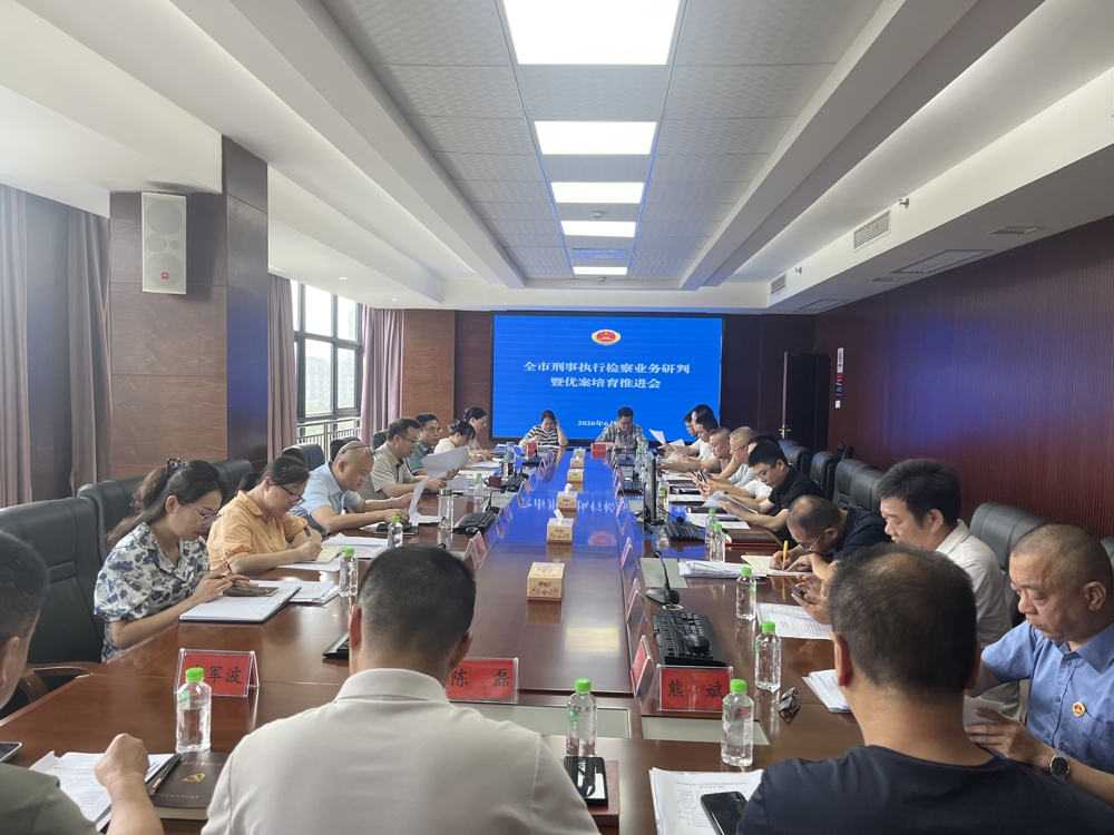 常德市白洋堤检察院召开全市刑事执行检察业务研判暨优案培育推进会